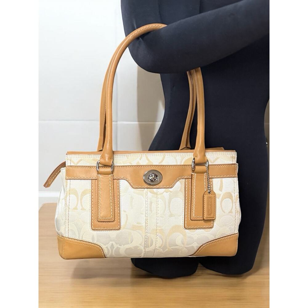 Y2K Coach 11818 Madeline Optic Signature Satchel & Fold Over Wallet - Picture 10 of 16